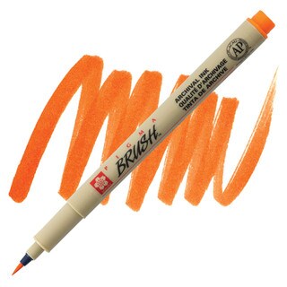 Pigma Brush Pen - Orange